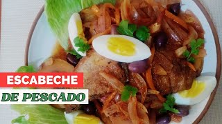 ESCABECHE DE PESCADO BONITO Económico y fácil de preparar RECETA PERUANA [upl. by Nenney]