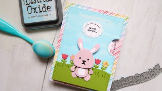 Super CUTE Lawn Fawn Reveal Wheel Card Feat Dendennis Dies [upl. by Rentsch]