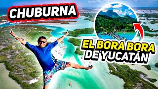 EL BORA BORA MEXICANO😱🇲🇽 CHUBURNA PUERTO🏝️ YUCATAN🇲🇽 [upl. by Yecnahc]