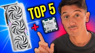 TOP 5 COMBOS CPU  GPU Gaming 2024 Octubre  Mejores Presupuestos PC Gamer [upl. by Adilem]