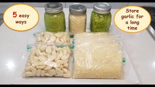 5 easy ways to store garlic for long time다섯가지 마늘 보관법 [upl. by Gusba]