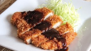 Tonkatsu deep fried pork Recipe  Japanese Cooking 101 [upl. by Llehsim]