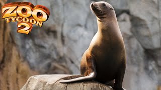 California Sea Lion Exhibit Speed Build  Zoo Tycoon 2 [upl. by Arod303]