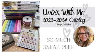 UNBOX The 20232024 Stampin Up Annual Catalog Sneak Peek With Me [upl. by Aleik]