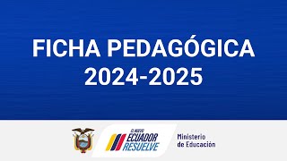 FICHA PEDAGÓGICA 20242025 [upl. by Eberhard]