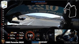 2017 Reunion  Rolex Race 8A  Bruce Canepa 1989 Porsche 962C 14  InCar Video [upl. by Nawad648]