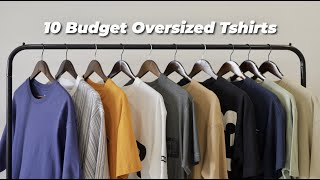 10 BUDGET OVERSIZED AND RELAXED FIT TSHIRT FOR MEN  OVERSIZED TSHIRT HAUL 2023  LATEST TREND [upl. by Ditter]