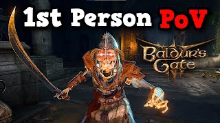 Can You Beat Baldurs Gate 3 While Locked In First Person PoV [upl. by Alac788]