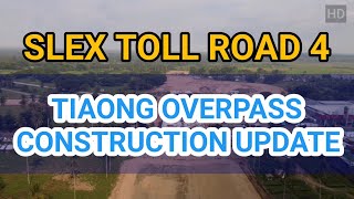 SLEX TOLL ROAD 4 TIAONG OVERPASS CONSTRUCTION UPDATE 2021 JUNE AERIAL VIEW [upl. by Rory]