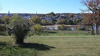 View of Fredericksburg from Chatham Manor during Fall 2024  4K Widescreen [upl. by Aneele634]