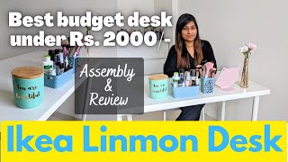 IKEA Linmon Desk 100x60 Setup  IKEA Assembly Video  Office Desk for Rs1890  Snehal K [upl. by Nnaira]