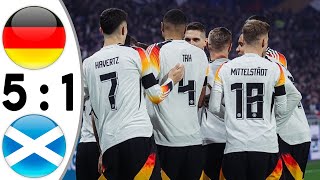 Germany vs Scotland 51 Extended Highlights amp Goals Euro 2024 Musiala  Wertz  Havertz [upl. by Dadirac]