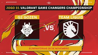 G2 Gozen x Team Liquid Mapa 1 Sunset  VALORANT Game Changers Championship 2023 [upl. by Reichel902]