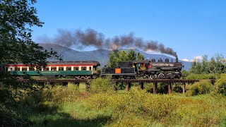 Summer Steam in the Mt Washington Valley  Conway Scenic Railroad 7470 [upl. by Eamanna579]