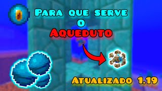 TUDO SOBRE O AQUEDUTO NO MINECRAFT ATUALIZADO 119 [upl. by Erlene]