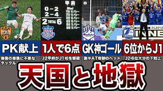 【残酷】勝てばJ1、負ければJ2。入れ替え戦・昇格プレーオフでの激闘 5選 [upl. by Curran663]