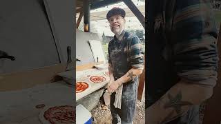 He just made us a wood fired pizza 🍕 😳 [upl. by Naples39]