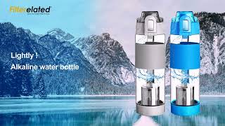 Filterelated Sport Office Indoor Outdoor Plastic Tritan Hydrogen Rich Alkaline Ionizer Water Bottle [upl. by Norym329]