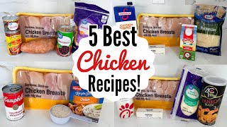 5 BEST amp EASIEST CHICKEN RECIPES  Fast Tasty Chicken Dinners Youll Make On Repeat  Julia Pacheco [upl. by Atilemrac]