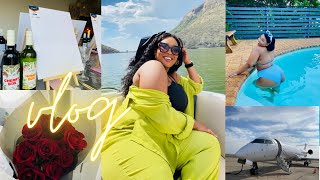 GIRLS TRIP VLOGHARTEBEESVilla TourSpeed BoatGoodie bagPJ Party ampMoreSouth African YouTuber [upl. by Campbell]