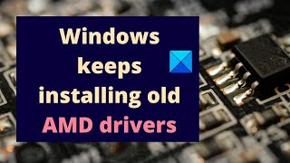 Windows keeps installing old AMD drivers [upl. by Ariela677]