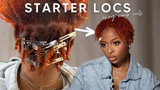 Getting starter locs done by a loctitian comb coil method [upl. by Irish]