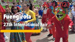 Fuengirola 🇪🇸 27th International fair Is it worth a Visit It’s the 29042023 34c and sunny 🏖️ [upl. by Tama]