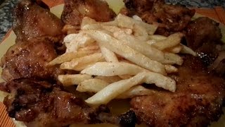 افخاذ الدجاج مشوية على الطريقة التركية cuisse de poulet grillé au four [upl. by Nosredna658]