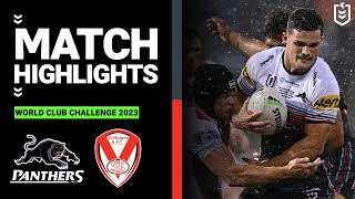 World Club Challenge 2023  Penrith Panthers v St Helens  Match Highlights [upl. by Theresa]