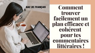 Mes conseils pour trouver un plan efficace et cohérent pour tes commentaires de texte [upl. by Jennings678]