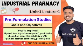 Preformulation Studies  Introduction to preformulation goals and objectives  depth of biology [upl. by Makell]