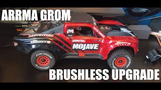 Arrma Mojave Grom with Hobbywing 16BL30 and 3800kv brushless motor combo [upl. by Neetsirk]