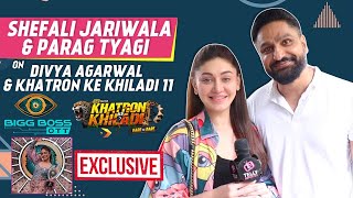 Shefali Jariwala amp Parag Tyagi On Divya Agarwal WINNING Bigg Boss OTT KJO amp Khatron Ke Khiladi 11 [upl. by Helmer]