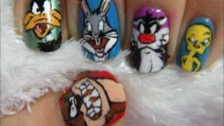 Looney Tunes Nail Art [upl. by Elem]