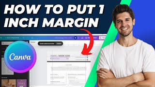 How to put 1 Inch Margin In Canva  Tutorial [upl. by Chandler569]