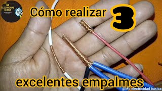 Cómo hacer EMPALMES ELÉCTRICOS [upl. by Norod176]