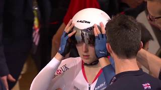 Womens OmniumElimination Race  2018 UCI Track Cycling World Championships [upl. by Zebadiah]