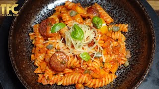 🇪🇸 Fusilli with Chorizo  The Food Chef [upl. by Neiman328]