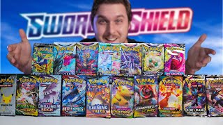 Opening EVERY Pokémon pack in Sword and Shield from BEST to worst [upl. by Bevis]