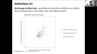 Explaining shrinkage and heterogeneity in largescale replication projects  Rachel Heyard [upl. by Anerahs]