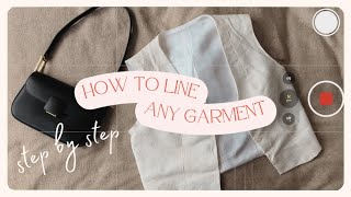 How to line any garment  DIY Lining Tutorial  Thrills and Stitches [upl. by Mozart]