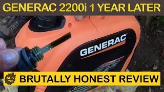 GENERAC GP2200i  BRUTALLY HONEST 1 YEAR REVIEW [upl. by Eremaj724]