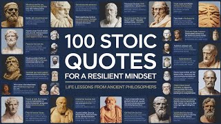 100 Stoic Quotes for a Resilient Mindset  quotes  seneca  Marcus aurelius  Epictetus  Stoicism [upl. by Schreibe591]