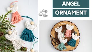 CROCHET QUICK Crochet Ornament Easy Angel Ornament by Winding Road Crochet [upl. by Naud]