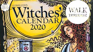 Llewellyns Witches Calendar 2020 Walkthrough witches calendar witch magic 2020 [upl. by Emmeram]