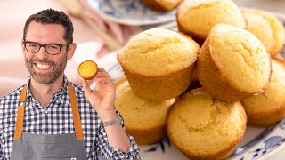 SuperEasy Cornbread Muffins Recipe [upl. by Enileuqcaj]