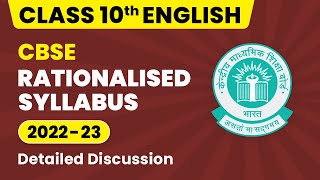 CBSE Rationalized Syllabus Class 10  Class 10 English Syllabus 202223  CBSE Big Update 202223 [upl. by Zetrauq]