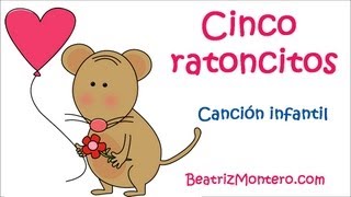 Cinco ratoncitos  Canciones infantiles  Bebés preescolar [upl. by Lora]