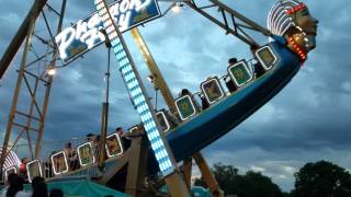 Pharaohs Fury Ride  Porterville Carnival Porterville CA  SCARY RIDE  BRAVE KYLE [upl. by Adnorrehs735]