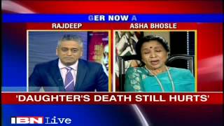 My daughters death has defeated me Asha Bhosle Bollywood Videos IBNLive [upl. by Audras]